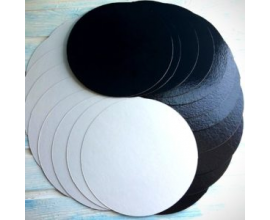 ПОДЛОЖКА 2ММ, ЧЕРНАЯ-БЕЛАЯ, 26 СМ