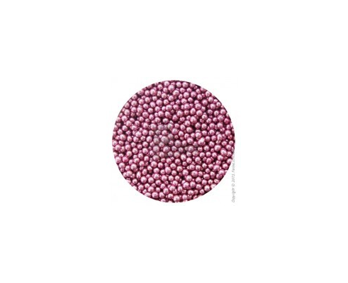 шарики розовые 2 мм, 20 грамм