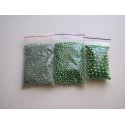 шарики  светло- зеленые, 1 мм, 20 грамм
