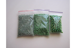 шарики светло-зеленые 2 мм, 20 грамм