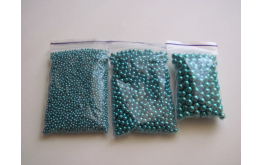 шарики голубые 2 мм, 20 грамм