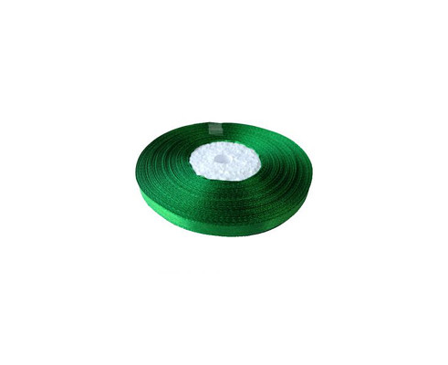 лента атласная зеленая, 1,2 см
