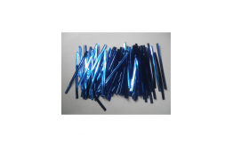 фольгированные завязки синие, 100 шт, 12 см