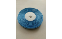 атласная лента голубая, 0,9 см