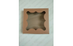 коробка для пряников бурая 20*20*3 см
