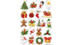 вафельная картинка, новогоднее ассорти, от 5,8 до 4,5