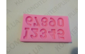 молд цифры в полоску, 1,9 см