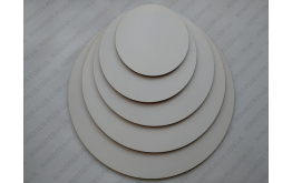 подложка прочная двп, 3 мм, круг  30 см, белая круг