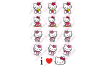 вафельная картинка hello kitty 2, 6 см