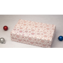 коробочка розовая снежинка,  230*150*60