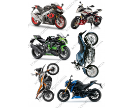 вафельная картинка мотоциклы