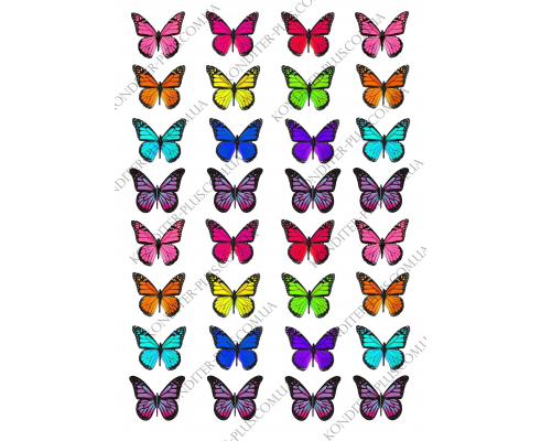 вафельная картинка бабочки № 5