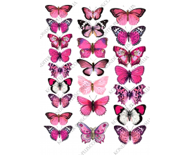 вафельная картинка бабочки №8