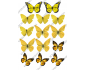 вафельная картинка желтые бабочки