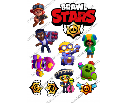 вафельная картинка brawl stars 8