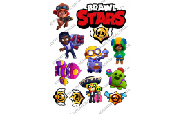 вафельная картинка brawl stars 8