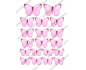 вафельная картинка розовые бабочки
