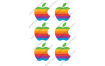 вафельная картинка яблоко (apple), 8 см