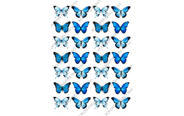 вафельная картинка бабочки 13