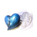пластиковая форма сердце с молнией, 10,5*9 см