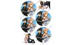 вафельная картинка SWORD ART ONLINE, Кирито и Асуна, 10 см