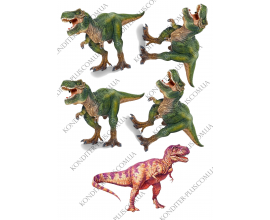 вафельная картинка динозавры №1