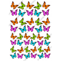 вафельная картинка бабочки 16