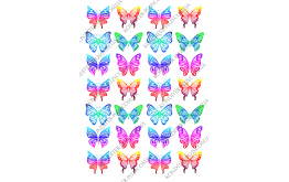 вафельная картинка бабочки 17