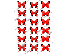 вафельная картинка бабочки 18