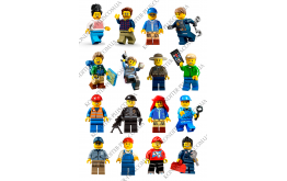 вафельная картинка 6 см персонажи lego № 11