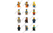 вафельная картинка персонажи lego в круге № 14