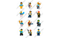 вафельная картинка персонажи lego в круге № 18