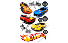 вафельная картинка машинки hot wheels 2