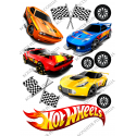 вафельная картинка машинки hot wheels 2