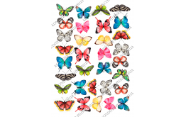 вафельная картинка бабочки 22