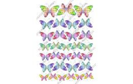 вафельная картинка бабочки 32