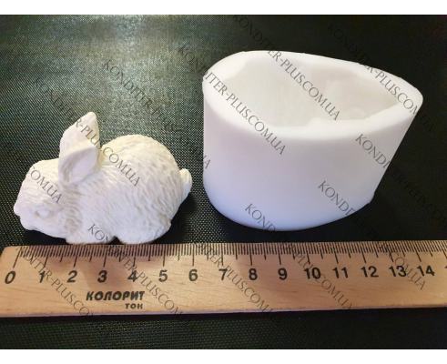 Молд силиконовый 3D кролик