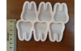 Молд силиконовый для леденцов Зуб 4см