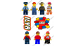 вафельная картинка lego и имя